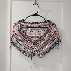 Rip Curl Black and White Patterned Shorts